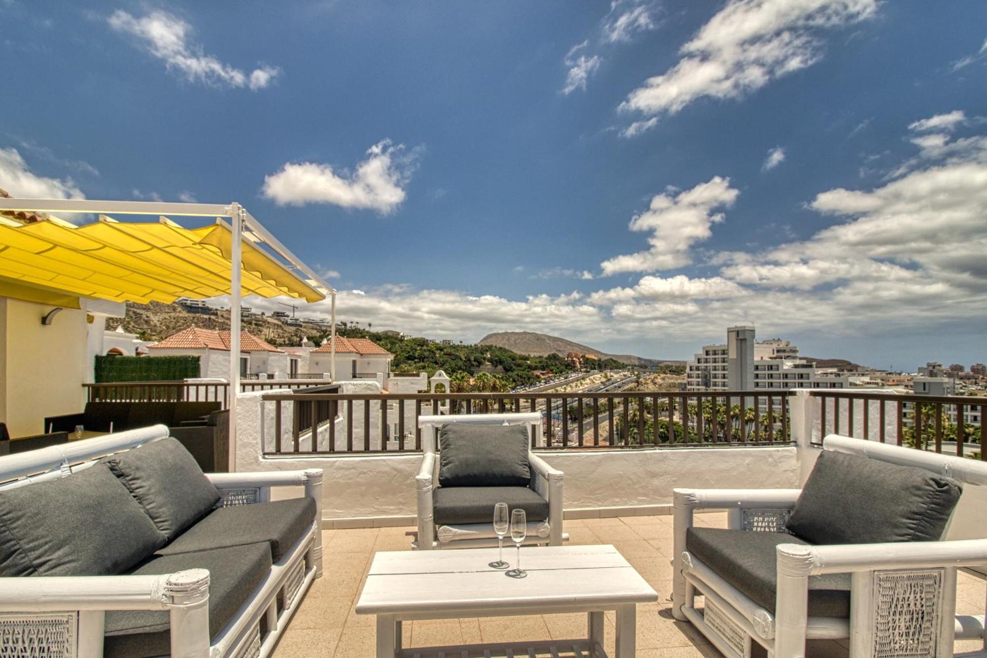 Appartement Penthouse Sea View Jacuzzy Terrace & Pool à Playa Feñabe Extérieur photo