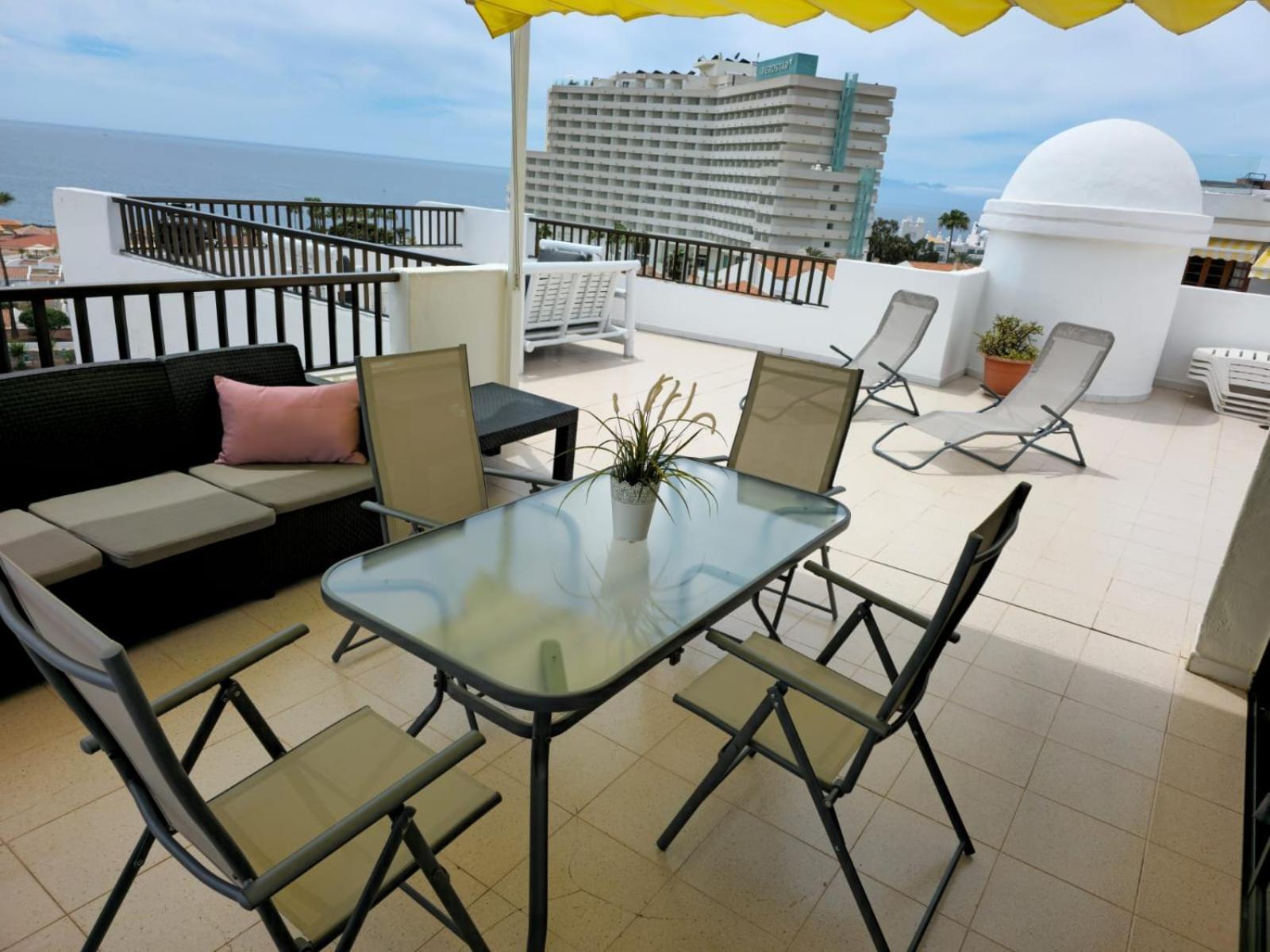 Appartement Penthouse Sea View Jacuzzy Terrace & Pool à Playa Feñabe Extérieur photo