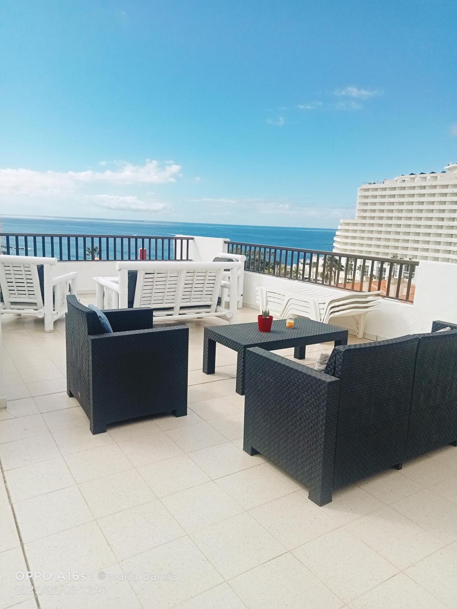 Appartement Penthouse Sea View Jacuzzy Terrace & Pool à Playa Feñabe Extérieur photo