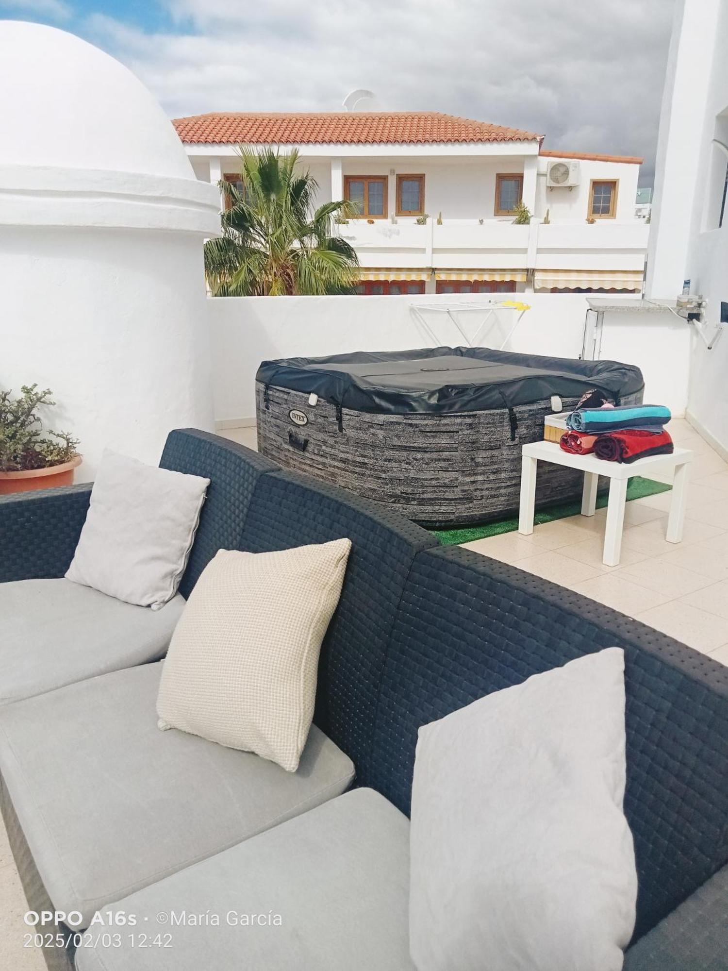 Appartement Penthouse Sea View Jacuzzy Terrace & Pool à Playa Feñabe Extérieur photo